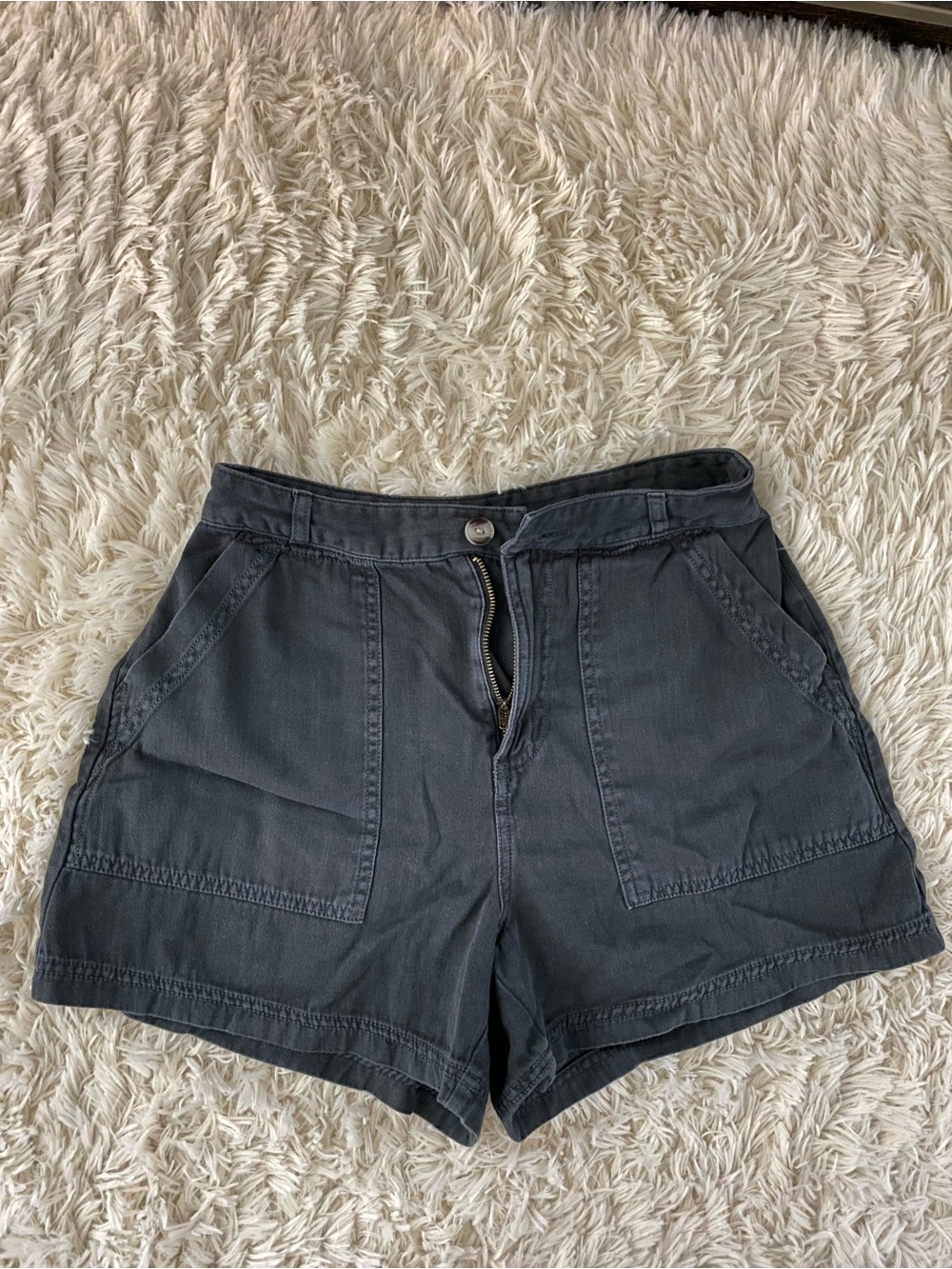 Universal Thread Dark Gray Utility High-Rise Shorts